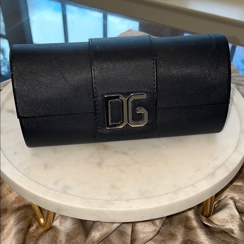 Dolce & Gabbana Black sunglasses case with Silver Logo